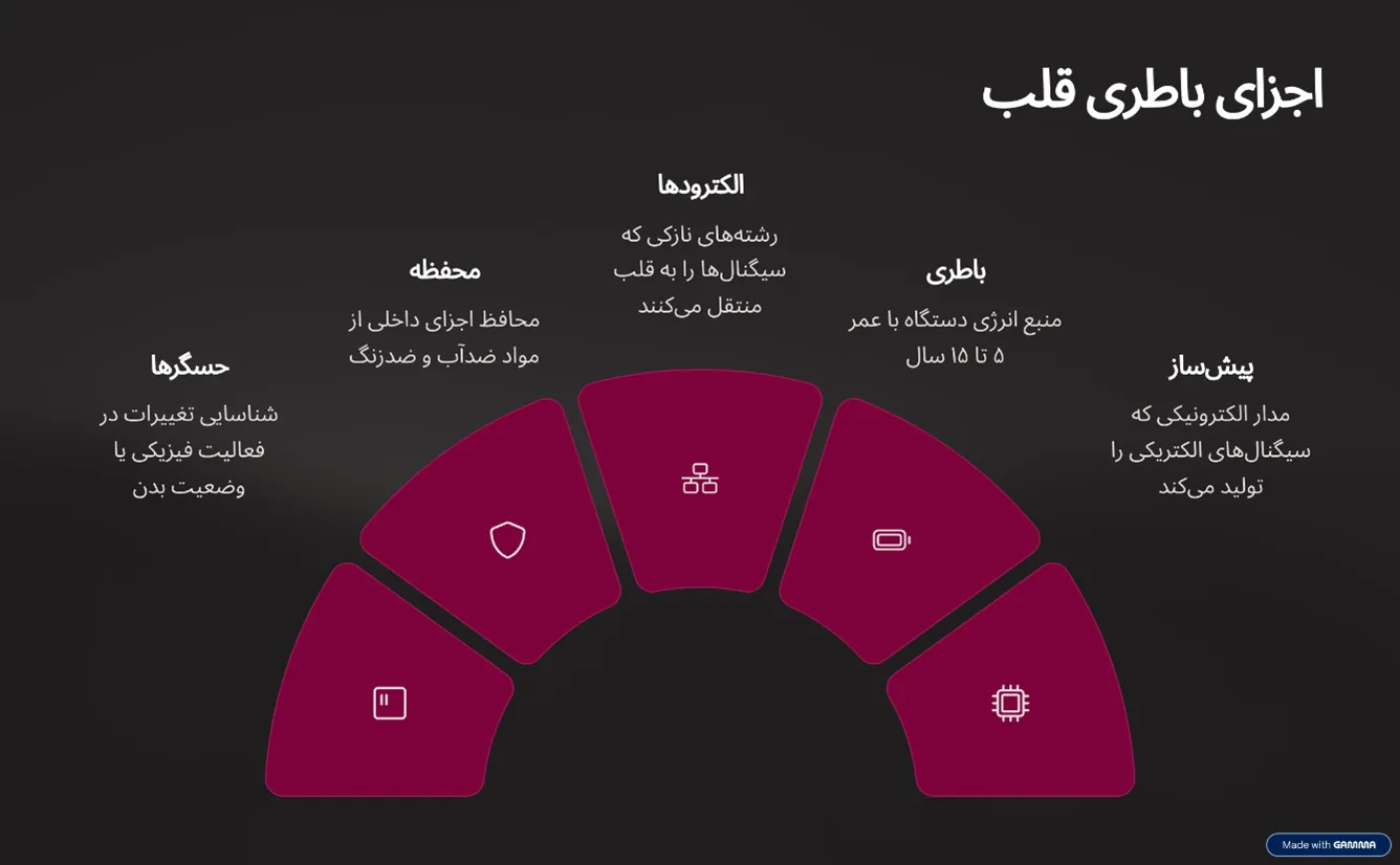 اجزای باطری قلب